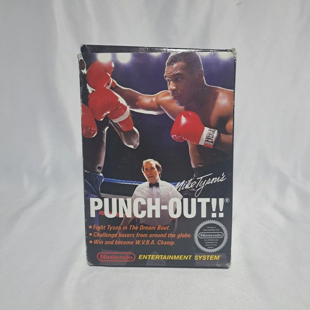 Mike Tyson's Punch Out For NES 1987 Cartridge Box Manual Sleeve Letter‎